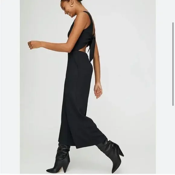 Aritzia Wilfred Ecoulment Wide Leg Jumpsuit Size 0 - Picture 2 of 11